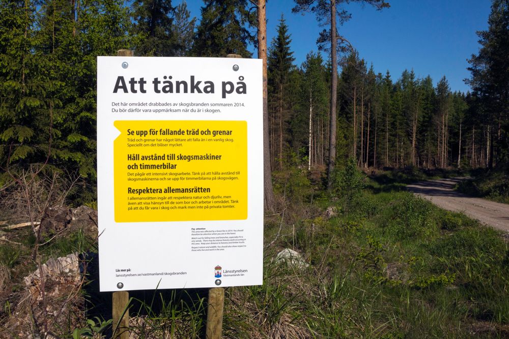 Markägare får sätta upp egentillverkade skyltar för att varna för verklig fara.