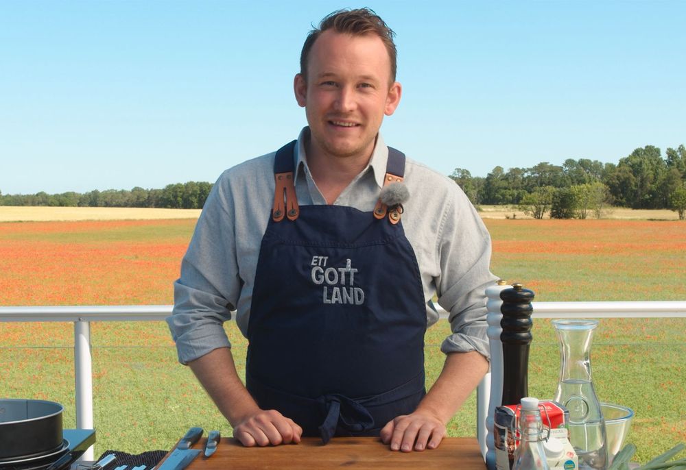 Mästerkocken Gabriel Jonsson lagar gärna mat från Gotland.