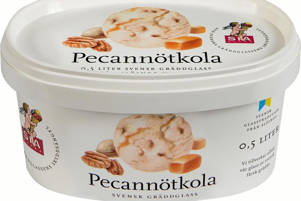 Sia Glass använder grädde från gårdar i Halland och Östergötland.