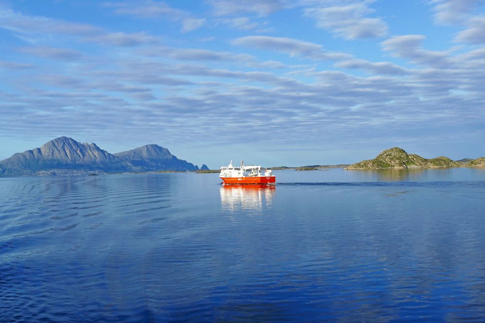 Den norska kustlinjen bjöd på oöverträffliga vyer!