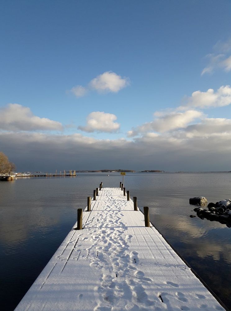 Så här fint var det vid Kapellskär Roslagen den 5 februari.