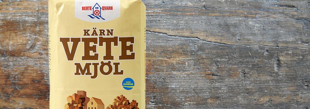 Berte Qvarns mjöl mals på spannmål som odlats lokalt. Klassiskt mjöl för bakning!