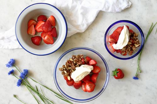 En cruch på mandel och havregryn passar till mycket.