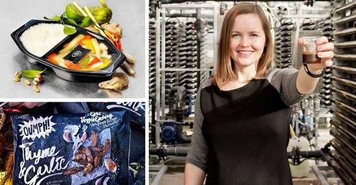 Nu revolutioneras livsmedelsindustrin av bolag som med ny teknik vill göra den mer hållbar. Från övre vänstra hörnet: Micvac, Fredrika Gullfot på Simris Alg och Oumph.
