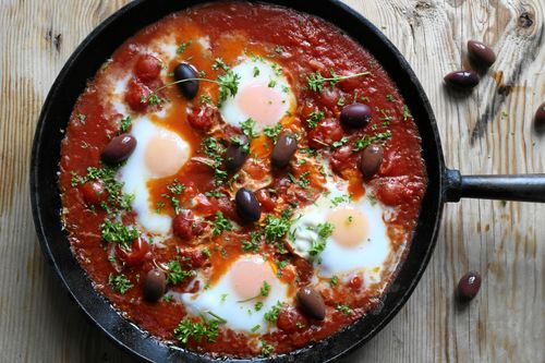 Shakshuka är tunisisk snabbmat.