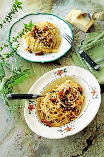Spaghetti carbonara är en älskad klassiker.