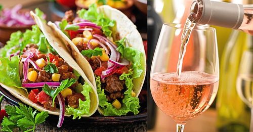 Vin och tacos funkar bra ihop. Särskilt rosé.